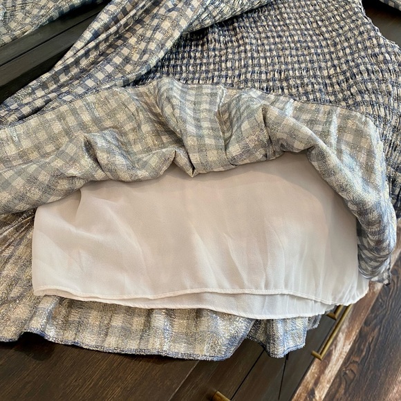 Loveshackfancy Smocked Metallic Gingham Dress - Picture 5 of 11